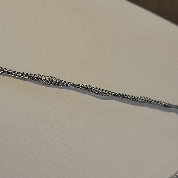 2/40 jewellry. Silver necklace with glitter and tassels - Picture 4 of 5